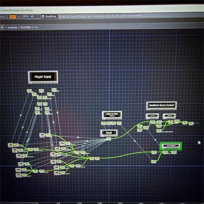 Instagram post from April 9, 2019, showing a TouchDesigner file.